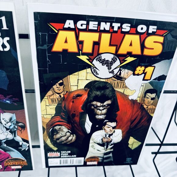 Secret Wars Love, Howard The Human, Agent Atlas One Shots & Capt Britain 1-2 - Picture 3 of 5